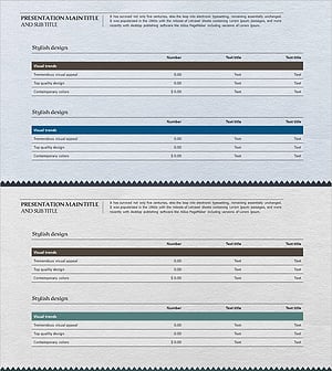 종이 테마 주요 재무 지표 슬라이드