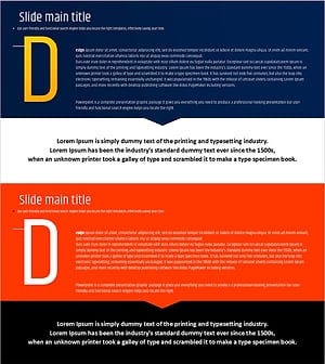 Typographic Wide Template Slide Visualization - Business Vision and Needs