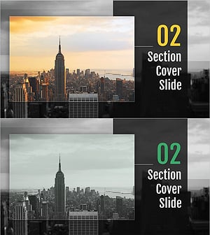 Modern City Theme Template Section Slide 02 – Section Cover Slide
