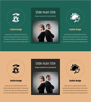 심플 & 모던 와이드 PPT 이미지&텍스트 – 사업 추진 전략