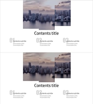 Simple Square Business Template Contents