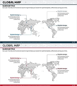 글로벌 네트워크 목표 – 목표 시장 전략 시각화