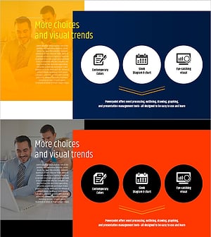 타이포 그라피 와이드 템플릿 아이콘&텍스트2 - 비즈니스 전략과 마케팅 목표