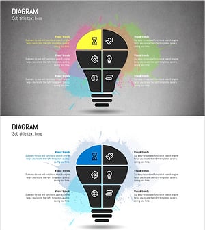 페인트 스플래쉬 템플릿 – 다이어그램과 사업개요