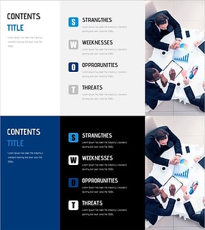 SWOT 분석을 통한 수자원 활용 전략 프레젠테이션 템플릿