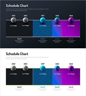 Infographic Design Wide Template Diagram – Step-by-Step Schedule Planning