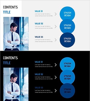 수자원 활용 효과적인 와이드 프레젠테이션 템플릿 다이어그램
