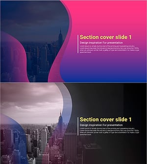 곡선 테마 보라색 템플릿 간지