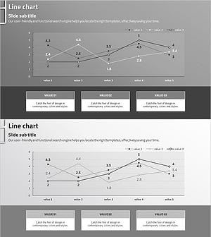 경쟁사 분석 꺾은선 그래프 – 시장 동향 시각화