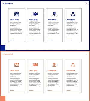 비즈니스 프로그램별 설명을 위한 다이어그램 – 연계성과 명확성을 담은 슬라이드