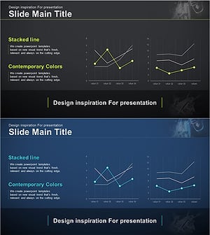 타사 비교 분석 꺾은선 그래프 – 시장 경쟁력 강조