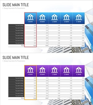 은행 손익계산서표 – 재무 성과 시각화