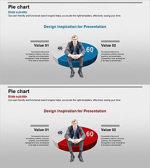 Business 3D Pie Chart – Optimized for Market and Competitor Analysis