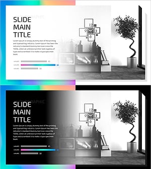 Hologram Wide PPT Slide – Business Strategy