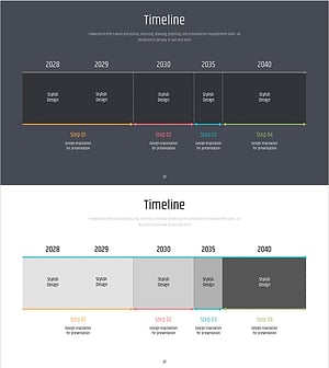 선형의 다이어그램으로 사업 추진 전략을 시각화한 PPT