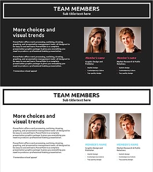 팀 멤버를 소개하는 감각적인 클라우드 템플릿