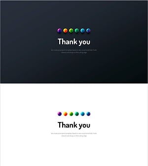 Infographic Design Wide Template Ending Cover – A Classy Conclusion