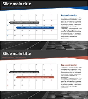 비즈니스 일정 계획 및 설명 – 사업 추진 전략을 위한 다이어그램