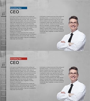 성공한 CEO 환영 소개 – 기업의 비전과 리더십