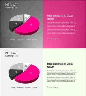 페인트 스플래쉬 템플릿 파이차트1 – 시장 점유율 시각화