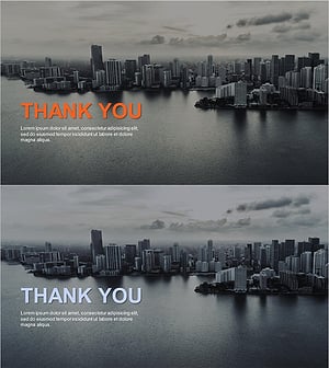 비즈니스 플랜 템플릿 엔딩 표지