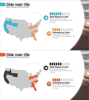 미국 타겟지역 분석 – 시장 및 경쟁사 분석을 위한 슬라이드 템플릿