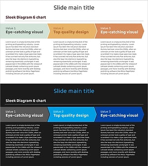 도트패턴 와이드 파워포인트 템플릿 흐름 다이어그램