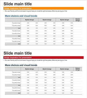 비즈니스 테이블표로 재무 성과 시각화 – 직관적이고 효과적인