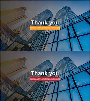 성공적인 비즈니스 회사 템플릿 엔딩 표지