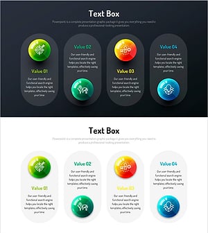 인포그래픽 디자인 와이드 템플릿 – 사업전략과 추진계획
