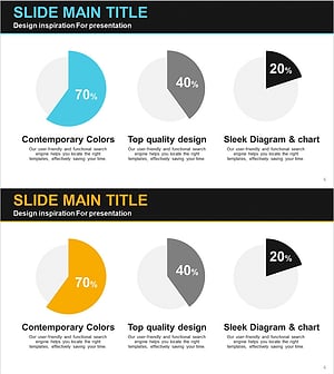 개발현황 파이형 원 그래프 – 효율적 데이터 전달