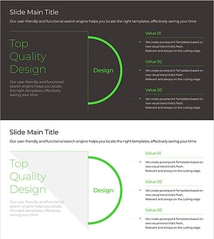 그린&그레이 와이드 템플릿 다이어그램9 – 혁신적 추진 계획