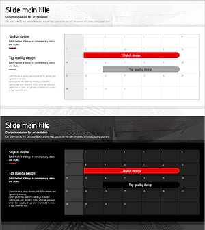 종이접기 템플릿 비전 일정표 – 사업추진 일정 관리