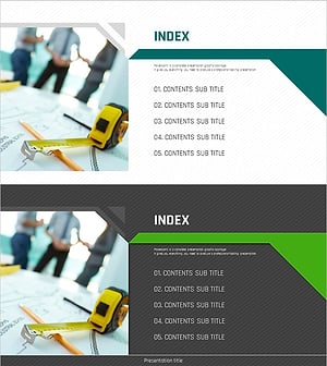 Table of Contents for Architectural Design Templates – Efficient Information Structuring