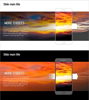 모바일 화면을 활용한 다이나믹 소개 – 다양한 선택