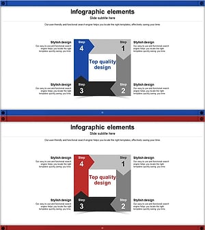 4-Step Rotational Infographic Slide – Effective Process Visualization
