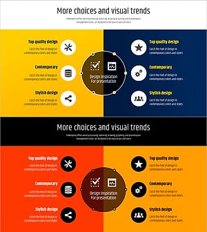 타이포 그라피 와이드 템플릿 다이어그램2 – 사업 영역 시각화