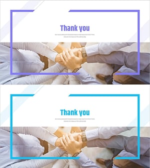 비즈니스 팀워크 템플릿 엔딩 표지