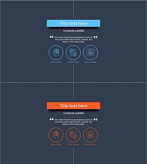 기업 핵심 가치와 비전을 담은 다이어그램 슬라이드
