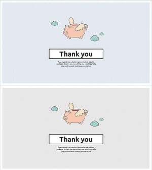 2D 회사원 캐릭터 템플릿 엔딩 표지