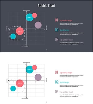 Simple PPT Wide Template Positioning Map