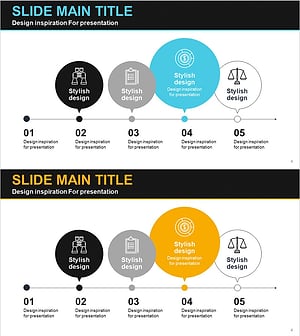 일정계획 말풍선 다이어그램 – 사업추진 전략 및 연결 구성