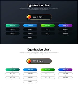 Infographic Design Wide Template Organization Chart – Clear Structure Presentation