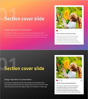 소셜 네트워크 와이드 템플릿 간지 – 비주얼 스토리텔링의 시작