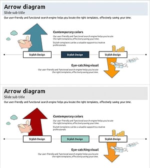 문제점 해결방안 슬라이드 – 다방향 다이어그램으로 효율적으로 전달하기