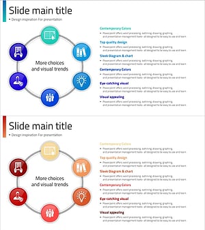 Infographic Slide Offering Visual Trends and Design Inspiration