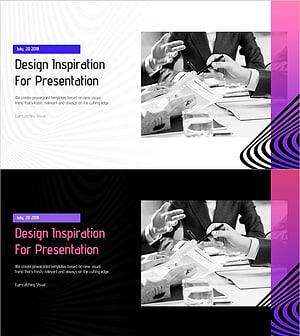 환상 와이드 PPT 이미지와 텍스트1 – 사업개요 및 비전 소개