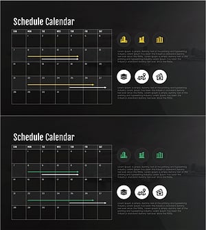 블랙 테마 비즈니스 로드맵 – 효율적인 사업추진 전략