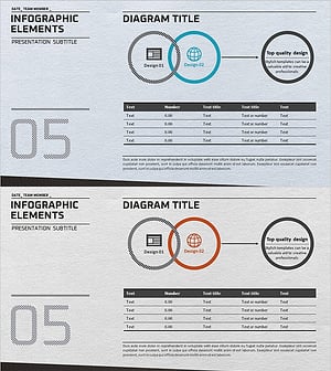마케팅 전략 및 테이블 표 – 정보 시각화를 위한 클러스터 디자인