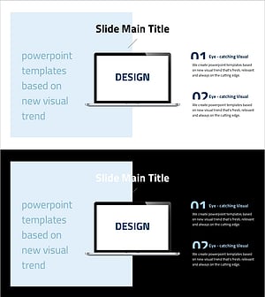 심플 & 모던 와이드 PPT 목업 – 비주얼 중심의 마케팅 자료